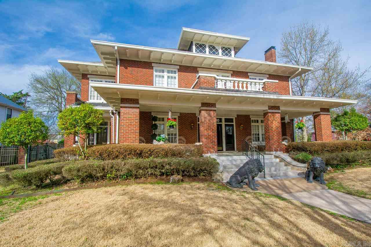 This 4BR/3.5BR, 4 fireplace home was built in 1914 located in the Governors Mansion Quapaw Historic District has a detail craftsman touch like no other. The beauty and elegance of this is home is a must see to appreciate its grandeur interior decor optional. See agent remarks.