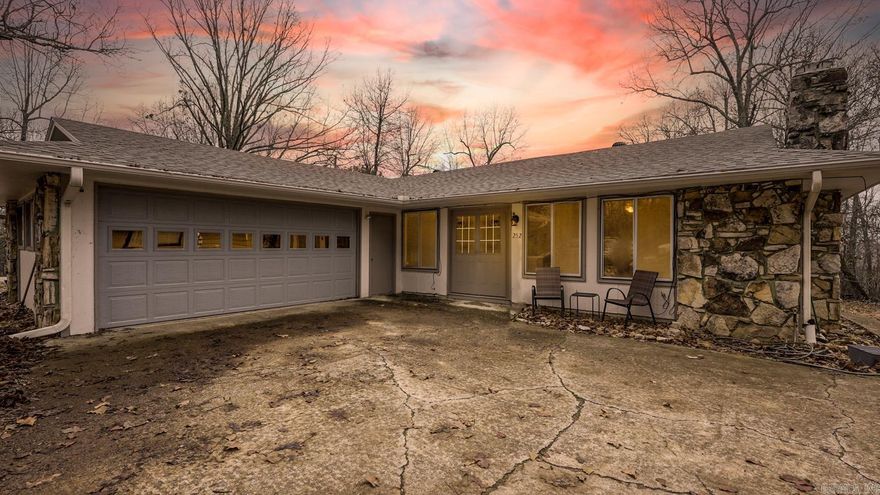 Welcome to your dream home in Cherokee Village, Arkansas! This beautiful remodeled property features 3 spacious bedrooms and 2 bathrooms, making it the perfect home for families or anyone who loves having plenty of space. As you enter the home, you will be immediately impressed by the open and inviting living area, which boasts a stunning kitchen and dining area. The spacious kitchen features appliances that will all stay and is open to the dining area, making it perfect for entertaining or enjoying family meals together. One of the standout features of this home is the sunroom, which is a great place to relax and enjoy the beautiful views of the surrounding area. Whether you want to curl up with a good book or simply bask in the sunshine, this room is sure to be a favorite spot in the house. This home also includes a 2 car garage, providing plenty of space for your vehicles and extra storage. The concrete driveway adds to the convenience, making it easy to park and unload groceries or other items. Situated on a corner lot, this property features 0.26 acres of beautifully landscaped outdoor space, providing plenty of room for outdoor activities and entertaining.