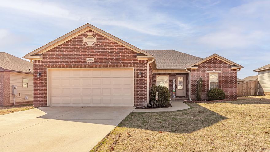 3 bedroom 2 bath home located in a family friendly subdivision. This home has low maintenance concrete flooring throughout main areas with carpet in bedrooms. Kitchen area has beautiful wood cabinetry and is open to the eating area. You will enjoy the fenced backyard with wood deck.