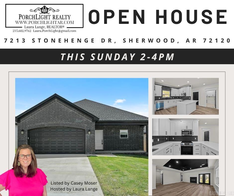 Affordable New Construction in Sherwood. This home is beautifully built with attention to detail. Covered porch in the front and covered patio in the back. All brick for easy maintenance. 9'-10' Ceilings throughout. Granite counter tops. Stainless Steel appliances. Crown molding throughout the home. Windows capped and trimmed. Walk-in master closet. Hardwood floors in living room, kitchen, and dining area. All electric for easy maintenance.