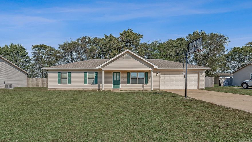 Charming 3-bedroom, 2-bath home with 1,392 sq. ft. located just steps from the city park! This well-maintained property offers a spacious two-car garage, comfortable living areas, and a functional floor plan that’s perfect for families or first-time buyers. Enjoy the convenience of being close to town amenities and recreation, all while having a cozy neighborhood feel. Priced to sell—don’t miss your chance to make this one yours! This home will qualify for all kinds of financing including $0.00 down.