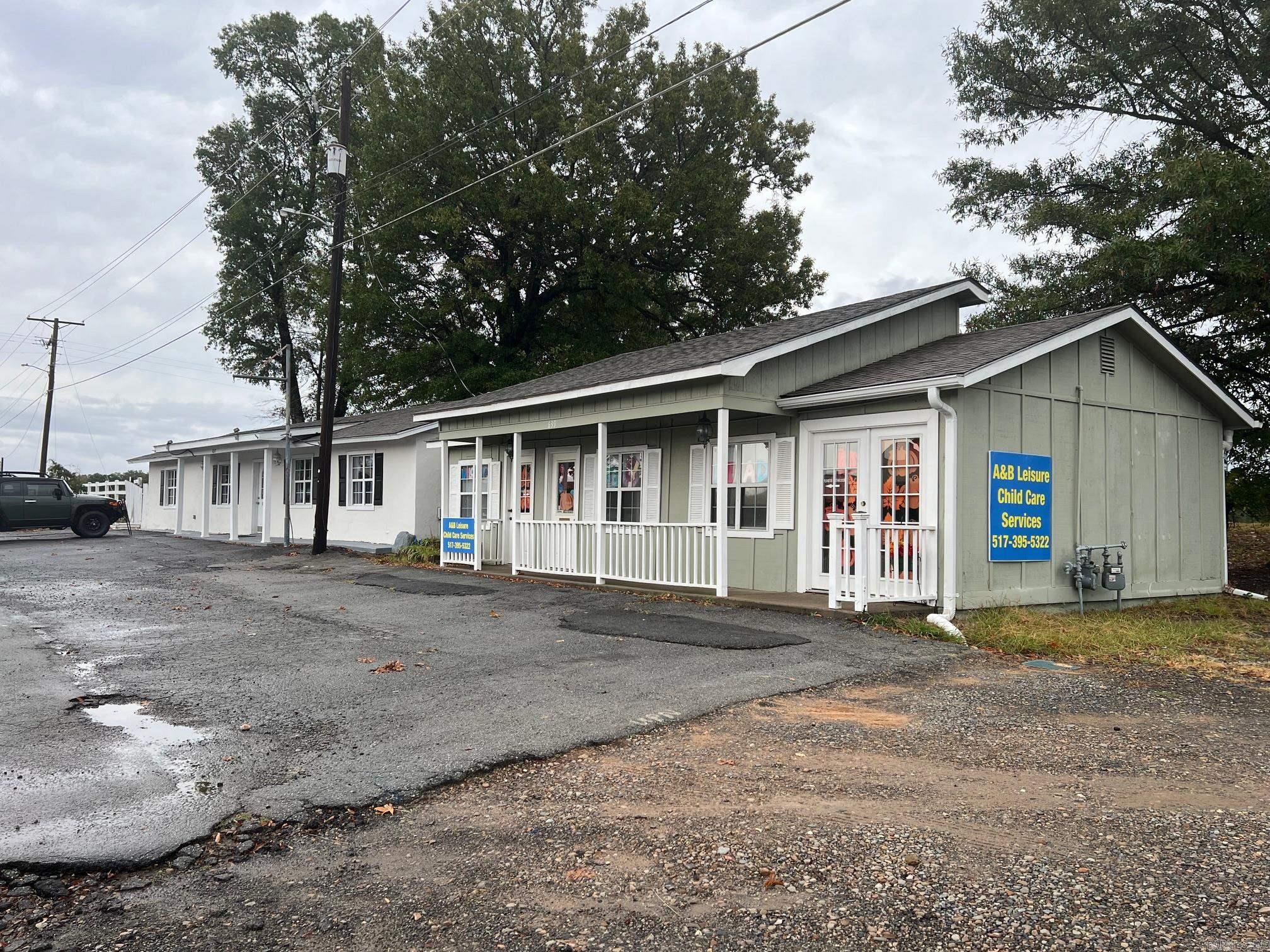 Two Commercial Buildings (1200 sq ft & 800 sq ft.) Zoned C 2 High Visibility location on Hwy 365 S in Mayflower, with easy access to I-40. Combined lot size of approx. 0.10 acres. City Sewer. Previously tenanted as daycare and hair salon. Motivated Seller. Property is located on the main throughfare in town adjacent to one of the main stoplights in Mayflower. Several Business are located in the area.