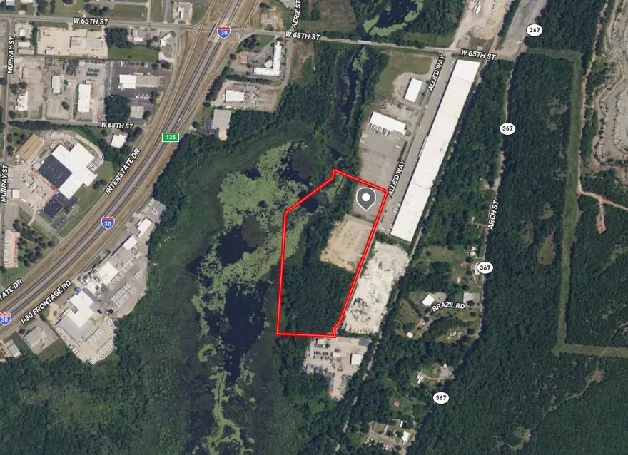 22.53± acres for sale or lease off I-30 in Little Rock. Convenient location only minutes from Downtown. Zoned as I-2 is a rare find within the city limits. Call or visit our website for additional details.  • Lot size: 22.53± acres • Partially wooded • Est. annual taxes: $321.65 • Zoned I-2 • Engineering report available