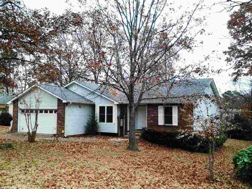 Great Condition, Move in Ready.. Good start on updating... In the past few years Owners have replaced Windows, with Pella. Roof, Vinyl siding,Heating and Air unit, and front entry steps to comply with present code. Large Greatroom.. Huge Master, 3 Bed, 2 Bath, separate Laundry room, oversized  garage, with built in shelving, and workspace area, and under the house storage. one level home on large lot, on a quiet culdesac. Brick Mailbox. Clean, Fresh, easy to show.  ..BELL AT ENTRY STEP.. DOES NOT CONVEY..