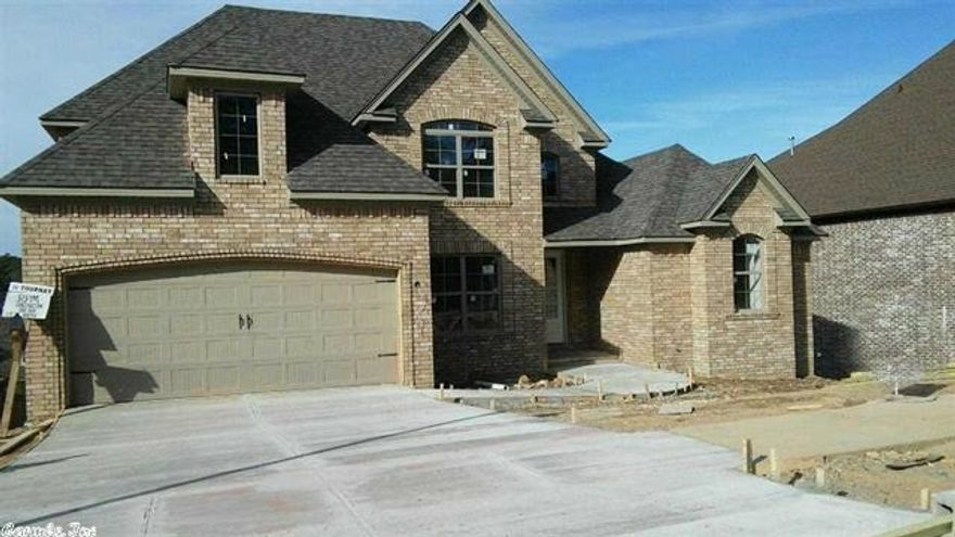 New construction 5 bedroom and 3 bathroom home in Chenal Valley. Formal dining room features panel wainscoting. Heavy mouldings through out along with satin nickel finish on pluming, lighting, and hardware. Large deck with great a mountain view. Access to deck from the breakfast room and master. Master suite has a vaulted pan ceiling with indirect rope lighting and a large walk-in closet with a built-in bench.