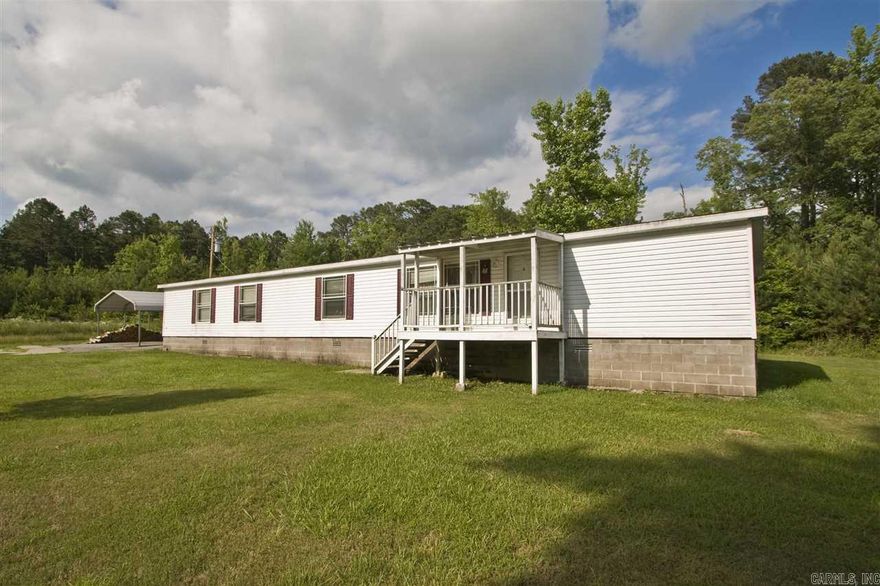 Wonderful 4 BR, 3 BA on 3.57 acres in country but close to freeway.  2 Living areas with fireplace in 1 area.  MBR is large and has adjoining office with spacious master bath.  Open floorplan with large kitchen and dining area with  island in kitchen.  Carport and storage bldg, 1 year home warranty.  Seller with pay $2000.00 toward closing cost with acceptable offer.