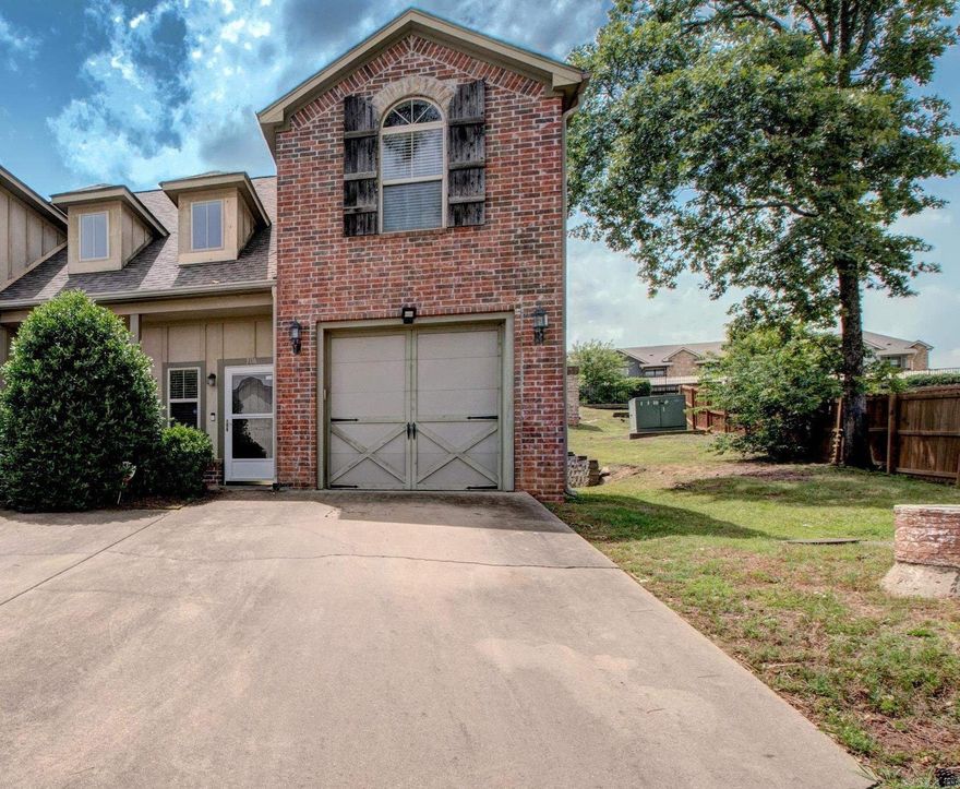 **AGENTS SEE REMARKS!** Precious, Move-in ready and beautifully maintained, this 2-bedroom, 2-bath end-unit townhome in the desirable Villas at Audubon offers 1,445 square feet of comfortable living. The main level features brand new luxury vinyl plank flooring, while the upstairs boasts like-new carpet in excellent condition. The updated flooring adds a modern touch and significantly brightens the space.  The home and the ductwork has been professionally cleaned and sanitized for added peace of mind. The spacious kitchen includes granite countertops and a pantry, and there's convenient under-stair storage to maximize space. Enjoy cozy evenings by the fireplace this fall and take advantage of the community clubhouse, which features a pool for hot Arkansas summer days and enjoy exercising in the workout area. With a low POA of just $120/month, this home is a fantastic value. Don’t miss your chance to make this turnkey townhome yours!