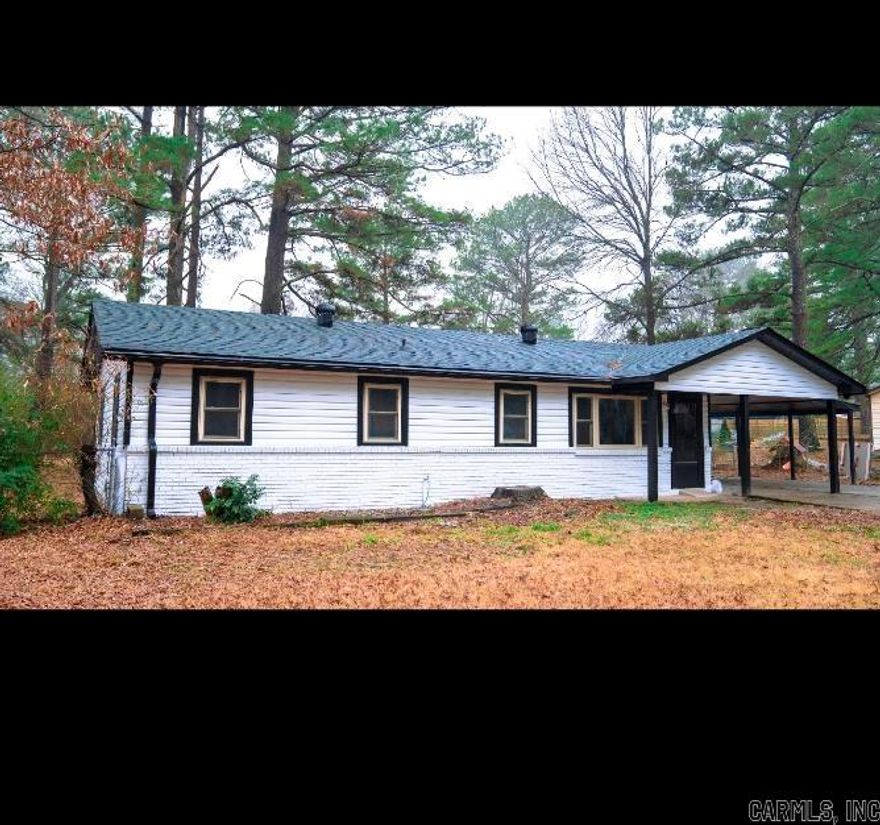 New Listing Alert!  Welcome to your spacious dream home nestled in the charming Shannon Hills area, boasting convenience with nearby restaurants, shopping centers, and zoned for the prestigious Bryant school district!  Features: Newly Renovated: Enjoy the luxury of a freshly updated space! New Roof: Providing security and durability for years to come. Carport Area: Convenient covered parking to protect your vehicles from the elements. Large Shower: Relax and rejuvenate in the spacious shower. Miniature Walk-in Closet: Perfect for keeping your belongings organized in the primary bedroom. Charcoal Quarzo Countertops: Calling all kitchen enthusiasts! These beautiful countertops provide both style and functionality. Open Dining Concept: Ideal for entertaining guests and fostering family gatherings. Don't miss out on the opportunity to make this house your home!  Contact us today for more information and to schedule a viewing.  HABLAMOS Español! Agents See Remarks