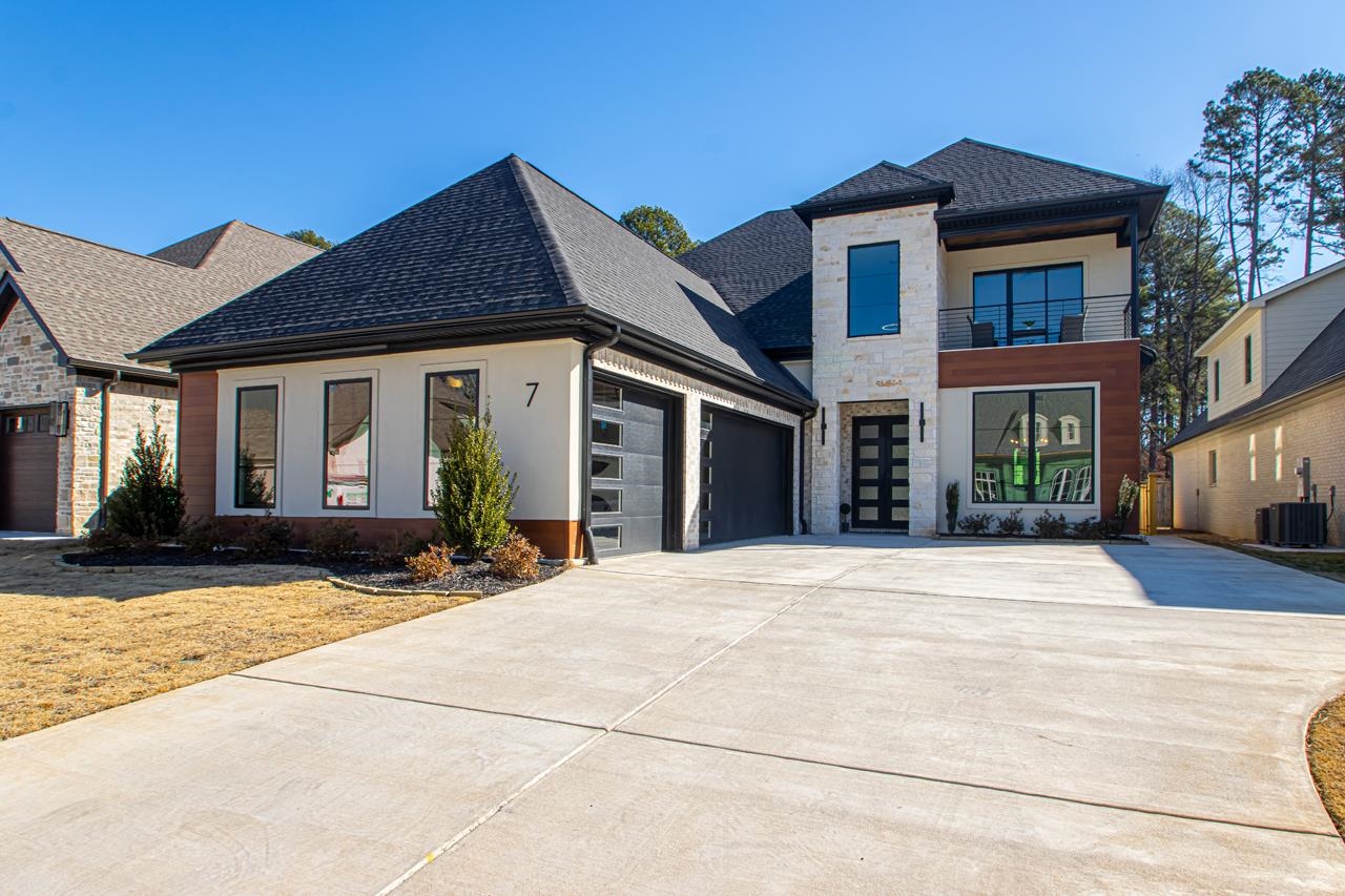 Jump on your golf cart and head over to Chenal Country Club and golf course. Gated neighborhood; 3 bedrooms on main level, walking distance to shopping and dining. Elegant home w/ an abundance of extras including 12' ceilings and quality finishes. Primary suite features fireplace and spa like bath. Two additional bedrooms w/ private baths on main level. Gourmet kitchen, large island, quartz counter tops, 6-burner gas cooktop, high end appliance package, custom vent hood, pot filler, wine fridge & ice maker. Spacious great room with sleek fireplace. Upstairs are two additional bedrooms, jack n' jill bath. Loft area, theatre/game room w/ ice maker, wet bar, fridge and a half bath. Outdoor kitchen and fireplace. 8' doors throughout, wiring, speaker for distributed audio, electric car charger. Level fenced yard. A must see!
