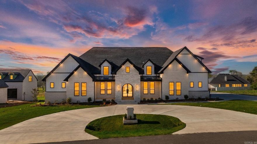 Welcome to an exceptional Highland Hills Subdivision residence, a benchmark in luxury living was built with family in mind. This 6-bed, 5 1/2 bath, 4 of the 6 bedrooms are ensuites with a first level game/bonus room and holiday room. New construction home is a testament to meticulous craftsmanship .You will greeted by an 8ft steel door that that opens up to a 14- foot ceiling vaulted ceiling and wall of windows, that greet you with grandeur, creating an immediate sense of elegance. The gourmet kitchen boasts custom-built cabinets, granite countertops, and a gourmet gas 36" cooktop with a pot filler, catering to culinary enthusiasts. Home also includes that Safety is assured with a FEMA quidelines saferoom, and outdoor entertaining is easy with an oversized outdoor porch, that includes outdoor fireplace. Custom lighting and exquisite trim work add to the luxury. Energy efficiency is paramount, with low-e windows, cellulose insulation, and 18 Seer HVAC with 2 speeds for year-round comfort. The fully insulated three-car garage is both spacious and energy-efficient.