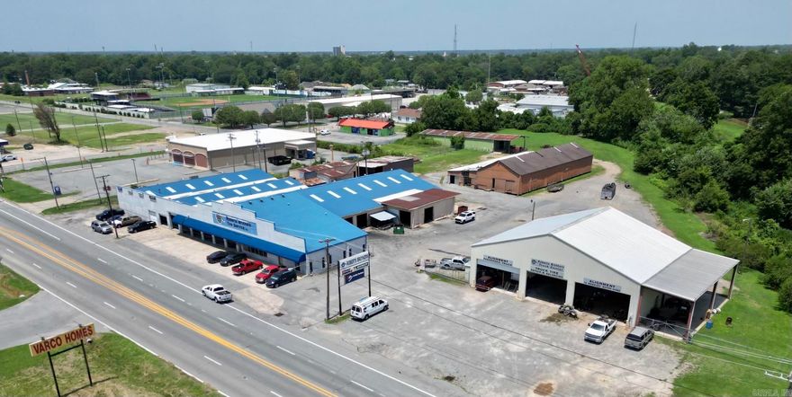 What an incredible BUSINESS OPPORTUNITY!! This family owned company has been in business 92 years and was founded on customer service and satisfaction. Since 1931, it has operated with those same values and hard work. Roberts Brothers Tire Service is THE ICON in South Arkansas in the tire business. With over 5 acres and 35000+ square ft. under roof of warehouse space,  Multiple bays and tire lifts, separate BIG TRUCK shop, all tire equipment, Service trucks, Alignment Machine, Established Customer List generating approximately $3 million or more in Sales each year, and most Employees with over 10 yrs. of experience. Sale consists of Business, Buildings and Land. Current Tire Inventory can be purchased separately.