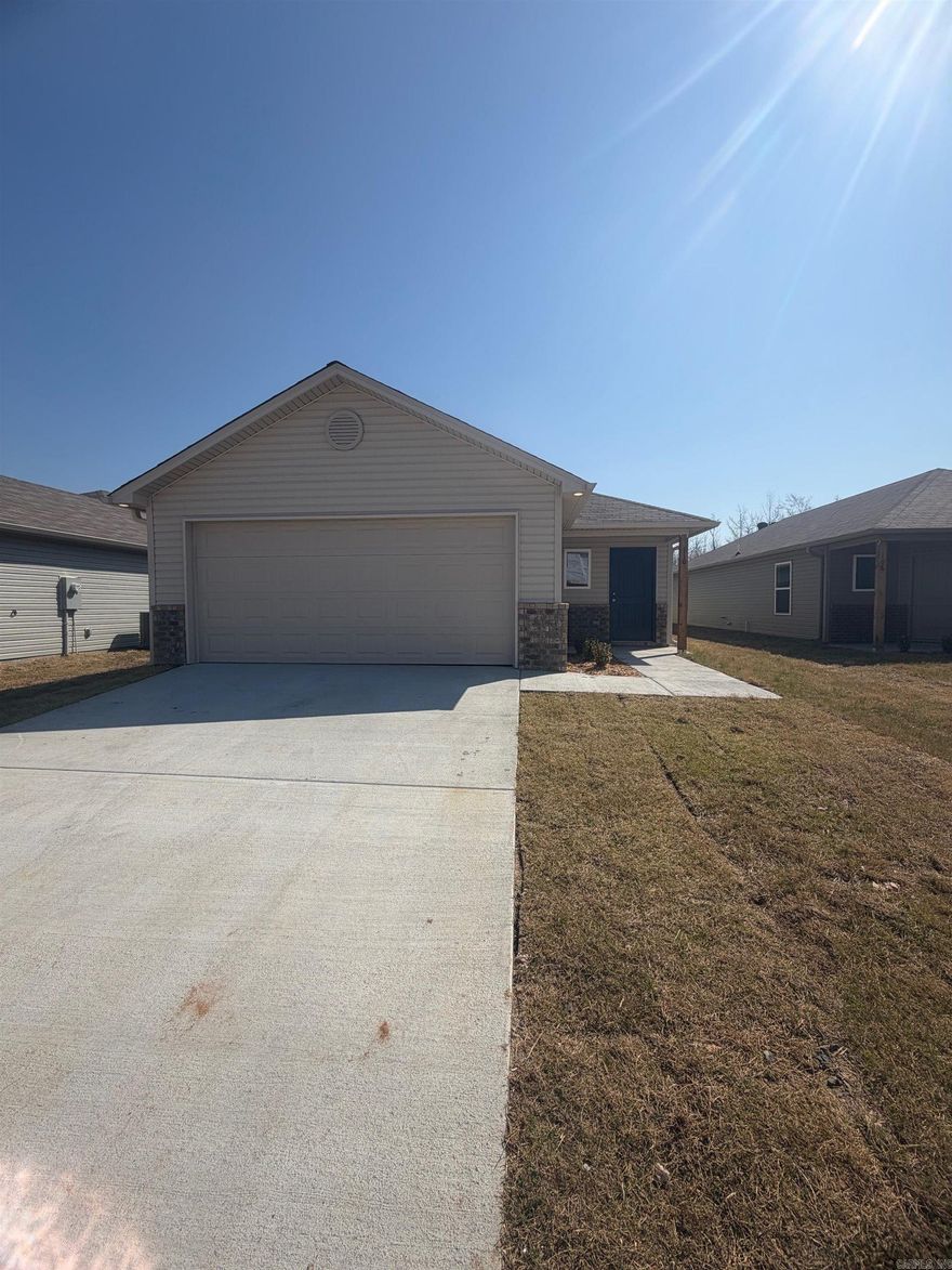 Welcome to 110 Sofia Drive in Maumelle, AR — a newly constructed 3-bedroom, 2-bath home featuring a fully fenced yard and an included refrigerator. This modern layout offers comfortable living spaces and contemporary finishes throughout. With new construction quality and secure outdoor privacy, the property provides a low-maintenance option in a convenient location.
