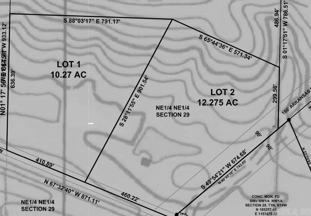 Stunning acreage with multiple beautiful home sites. Front part of property is rolling, back part of land is rolling up the ridge. There is a creek bed that runs through the property with mature trees. Just minutes from Chenal Promenade, Kroger, and Costco. Parcel 1 has 10.27 Parcel 2 has 12.27 Can be purchased together as well.