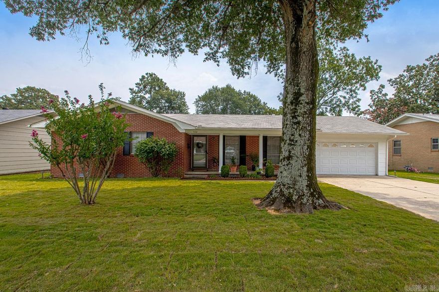 Welcome Home! This 2 owner, well built home has been loved on for years and years and years! Roof 3 yrs! HVAC 4 yrs! New electric stove top! New wall oven! New LV plank floors! This home is absolutely precious! Living room! Dining room w/built-ins! Den w/fireplace!  Kitchen has an eat-in area and is just a cute as it can be! Pantry! Separate laundry rm! All on one level w level yard! New sod out front! there is a nice workshop storage room on the back of the house. Large back patio for family time! Your just going to love it! Sq ft est. please measure.