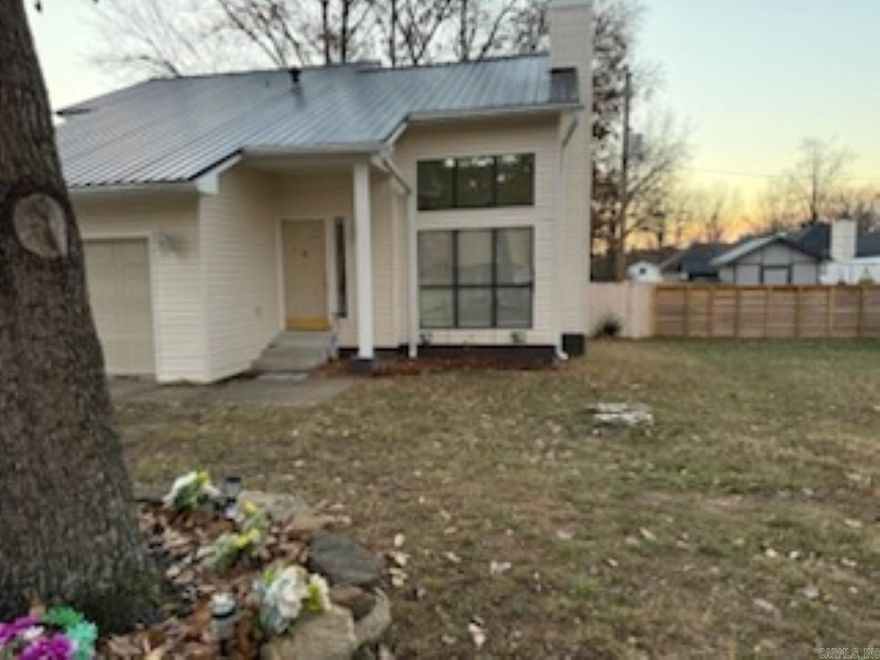 This is a Great Home in a Great Neighborhood. This home has undergone major renovations, Complete Interior freshly painted, Replaced ALL Interior Doors, and hardware. LVP plank flooring in soft blends of grays, through out. Beautiful and easy care....NO CARPET....ANYWHERE.  Allergy friendly. Stainless  Refrigerator will stay in the new GRANITE Kitchen. GRANITE primary bath counters and cabinet are new. Custom fit Blinds in every single opening. The exterior siding is new, along with new gutters, with gutter guards. 2 car garage with storage Closet and garage opener for your convenience. To top it all off the home is protected with a beautiful color coordinated Metal Roof Flat lot, fully fenced. A great place to call, HOME SWEET HOME. Move In Ready.