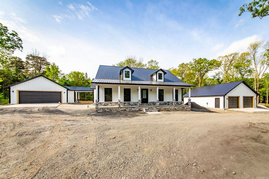 Simply amazing, 24x24 2 car garage, 30x40 shop. It also comes with 1700 plus square feet of house. Best part coming to get to Devils Fork Boat Ramp you don't even have to get on the highway. Oh and its BRAND NEW you could be the first occupants. This is a must see custom home that has the first 3 rules of Real Estate included, LOCATION, LOCATION, LOCATION. Sqft measurements are encouraged.