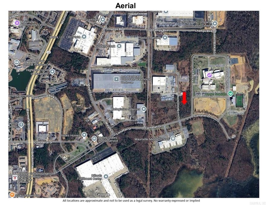 Located on a prime four-way stop sign, directly across the street from Maumelle Middle School and directly next to Maumelle High School. This location is adjacent to the industrial park. Prime industrial commercial location.