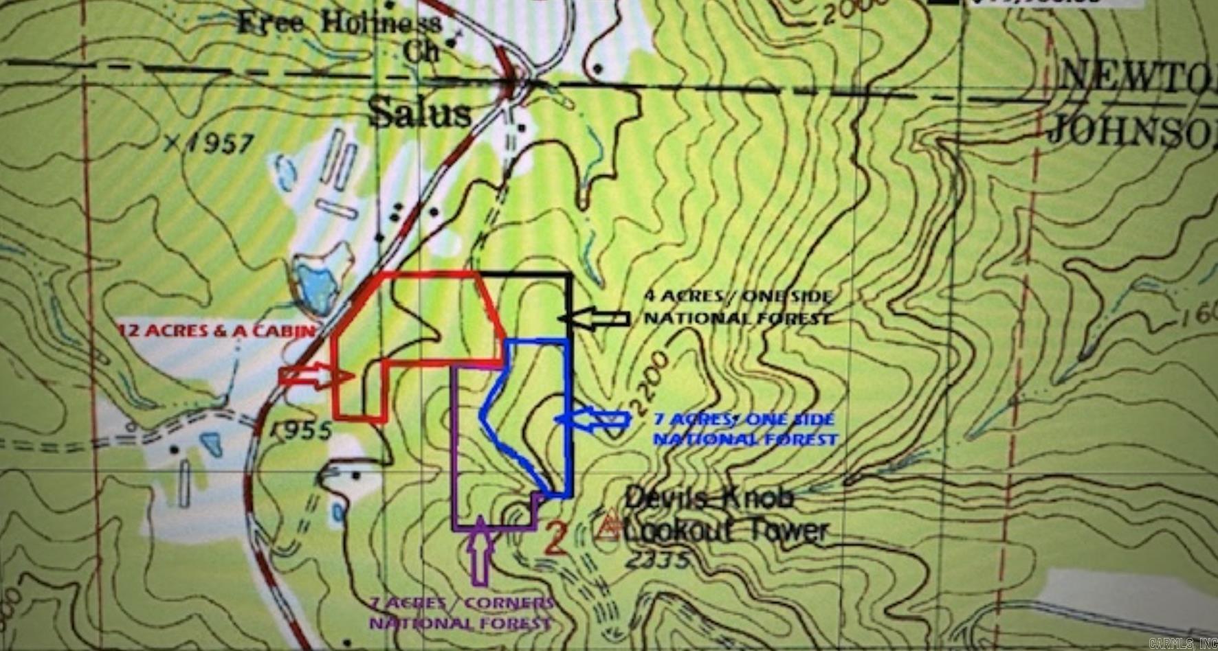 Exceptional spot for a cabin or camp site. There is a small cabin on site currently that just needs some TLC. This site has power, water, a well, pond and septic already on site. Lots of potential, just depends on what your vision is!   This is part of a +/- 31-acre tract. This spot is marked "IN RED" on the attached photos