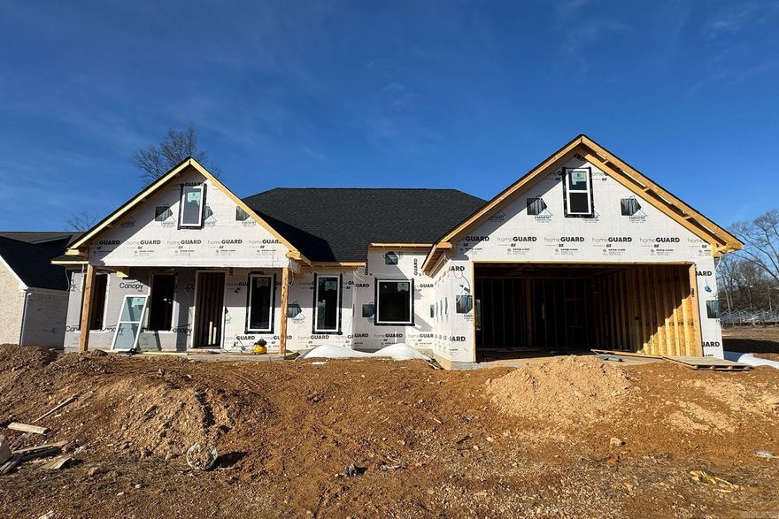 **Home will be completed in March 2026***  Come check this open floor plan that offers a great space for the whole family!  **If you get the home under contract before painting, flooring and fixtures are completed, the builder will let you pick them out.**