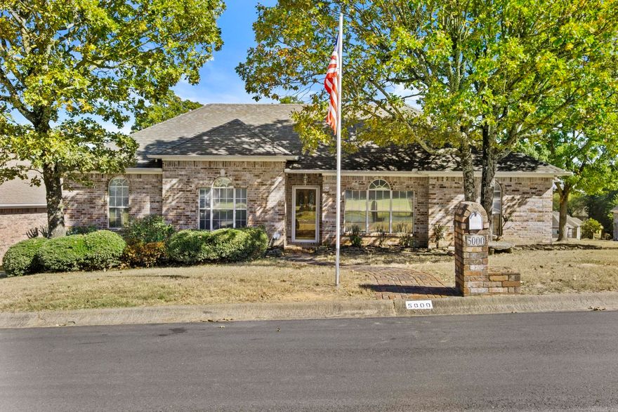 Location, location, location! This lovely Sherwood home sits on a corner lot on a circle street without a lot of through traffic. The split floorplan home features 4 bedrooms and 2 baths. Large kitchen with lots of granite counter space, painted cabinets, corner pantry, eat-in area & refrigerator conveys. In addition, there is a formal dining room which makes entertaining easy or could be a space for a home office. Spacious living room with gas log fireplace. Primary bedroom with tray ceiling and ensuite bath featuring 2 walk-in closets, shower stall and jetted tub. Three guest bedrooms share hall bath. HWH 2 years old. Roof is approx. 7 years old. Great covered back deck overlooking fenced in yard. Very close to area lake. 2 car side load garage.