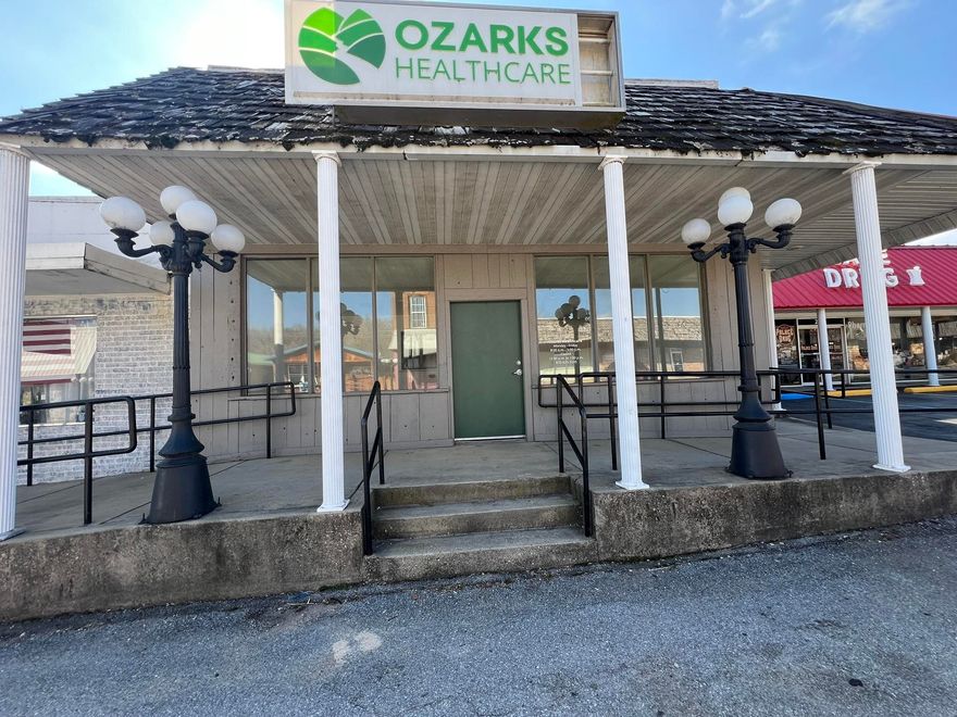 Former Medical Clinic building on Main Street in Mammoth Spring Arkansas. Current owner has built a new building and is liquidating this one. There are 2 bathrooms, multiple office areas and Exam rooms. Central HVAC system is all electric. Located in the center of the main business district this 3,029 square foot building could easily be renovated into a retail or other service business type. Covered front porch with parking on Main Street.