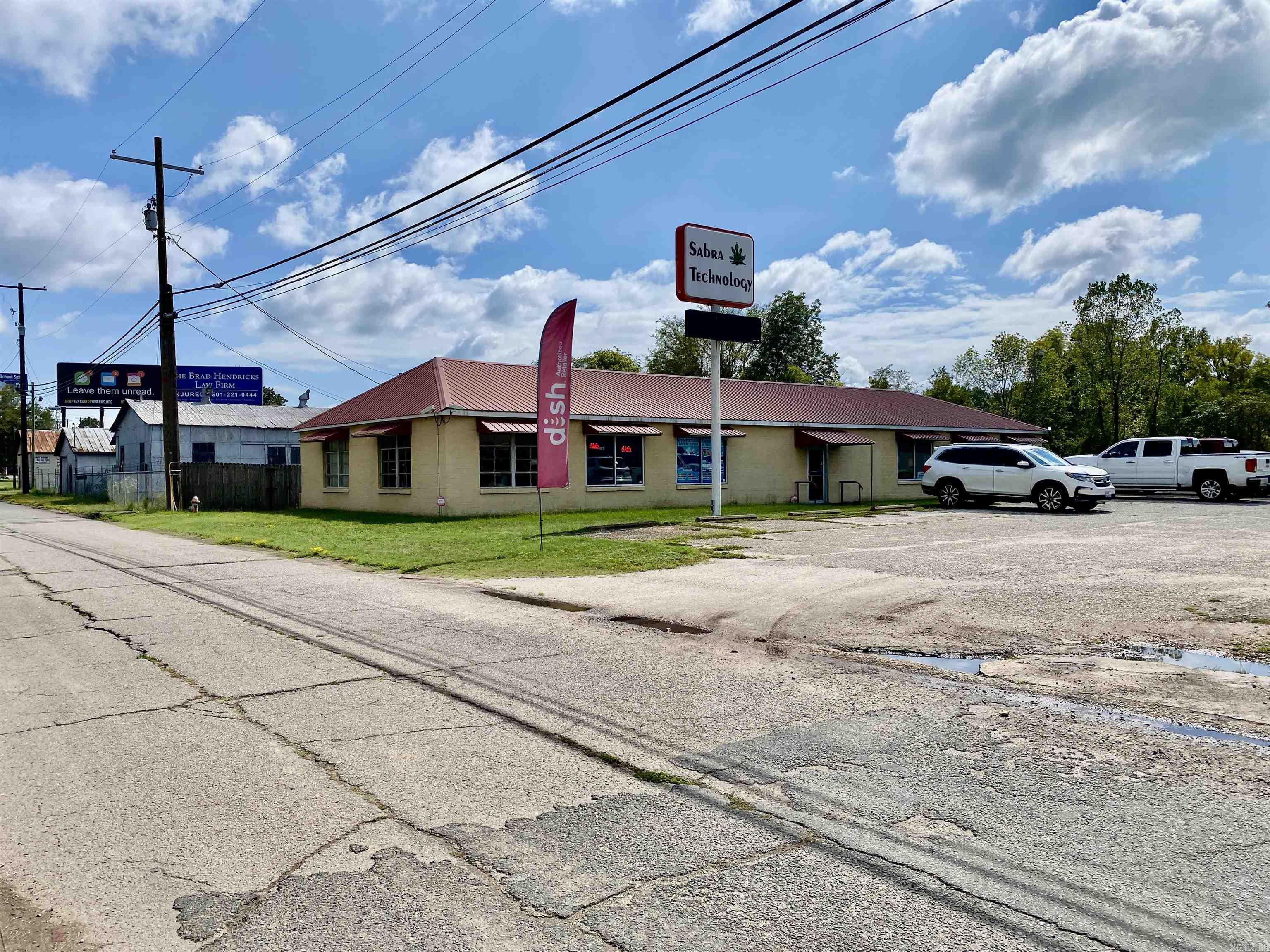 Prime Commercial building on 1.18 acres in a highly visible area of Hwy 270. High-profile business sign, within walking distance to Amtrak station, Life Net and Police Dept. Also includes a storage building and extra land space to build another facility. Currently being used as a computer repair and Dish Network shop. Also being listed as Building Business and Land. Employees have enjoyed having a neighboring overpass to park vehicles under during storms.