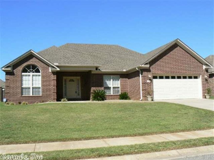 Three Bedrooms plus separate dining room that could be an office or TV room for the kids.  Oversized master bedroom with built in desk area and round ceiling treatment.  Covered back porch and fenced yard.  A very nice house.  No Smoking.  Not Pets. for rental application, go to cabotrentals.com