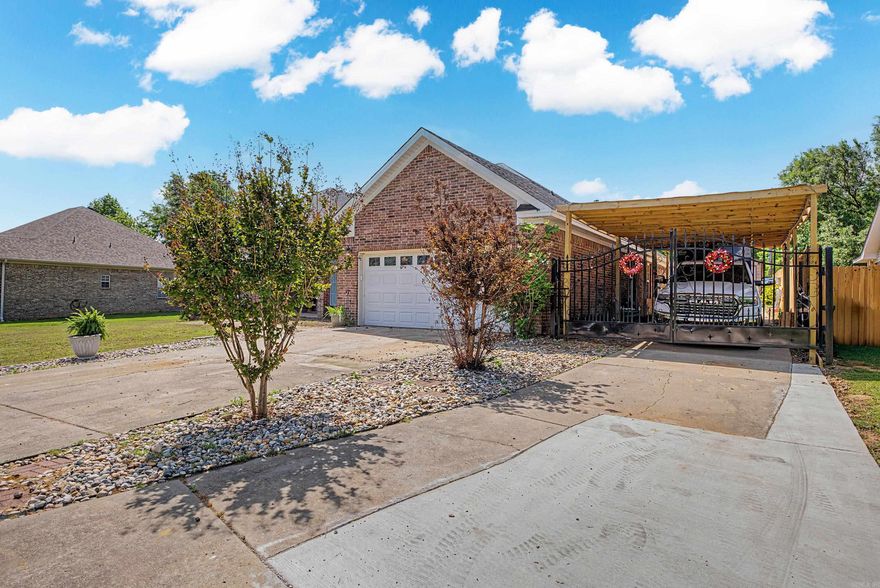 Welcome home to this beautifully updated 3-bedroom, 2-bath ranch-style property offering space, functionality, and convenience! Situated on over half an acre, this property provides plenty of room to spread out both inside and out.  Step inside to find freshly painted interiors, updated bathrooms, and modern lighting throughout, creating a clean and inviting atmosphere. The layout is both comfortable and practical, perfect for everyday living.  Outside is where this home truly shines—enjoy an extended patio ideal for entertaining or relaxing, plus not one but TWO oversized shops, perfect for hobbies, storage, and extra parking needs. An additional driveway offers extra parking for guests, RVs, or equipment.  Located just a short two-minute walk from Pine Valley Golf Course, you’ll love the easy access to recreation while still enjoying the privacy and space of your own property.  This one checks all the boxes—updates, land, and incredible extras!