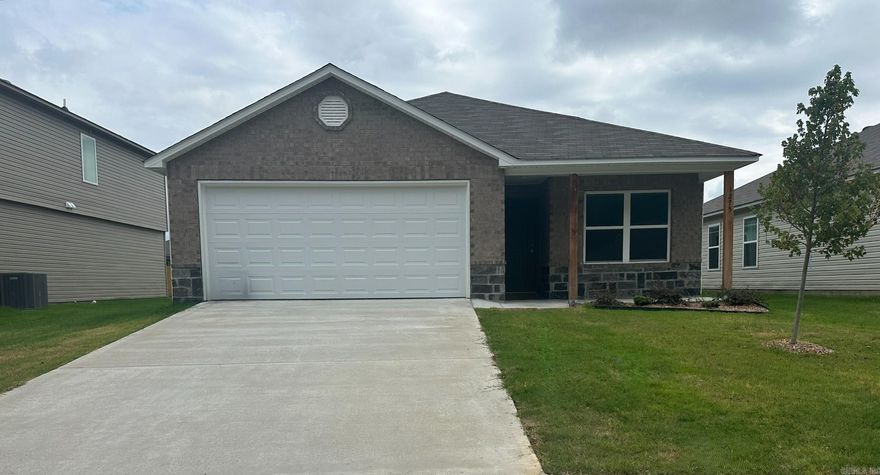 The cozy  Chadwick plan is loaded with curb appeal with its welcoming covered front porch and front yard landscaping. This home features 4 bedrooms, 2 bathrooms, and a spacious living area. Also enjoy a stunning kitchen fully equipped with energy-efficient appliances, generous counter space, and a convenient pantry! The large back patio is perfect for entertaining. Learn more about this home today!   **SEE SHOWING REMARKS & AGENT REMARKS FOR IMPORTANT INFORMATION**