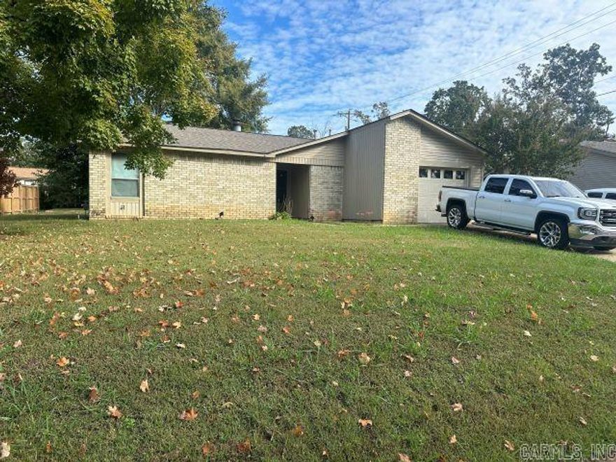 Come check out this adorable home in Crystal hill just outside of Sherwood! With three bedrooms two baths and beamed vaulted ceilings in the living room. The large master bedroom boasts a private bath with his and hers closets. New LVP has just been installed throughout. Along with a large shed and spacious flat backyard. The perfect home as an investment property or for a first time home buyer!