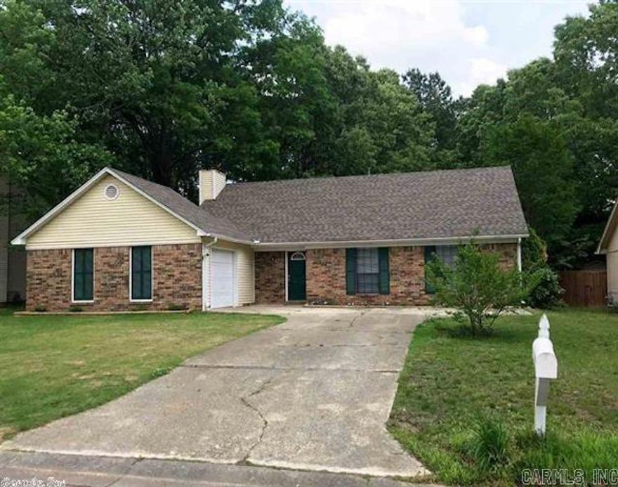 Newly updated 3 bedroom, 2 bath home in Bryant Schools. Large fenced in back yard with a large deck.