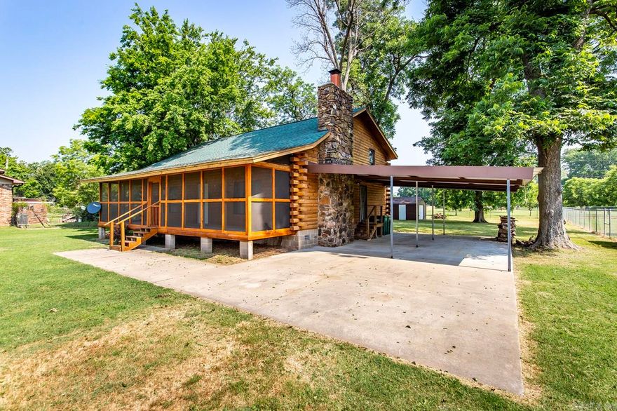 Lake access to Old River Lake! This log cabin boasts beautiful vaulted ceilings, a rock fireplace, and a loft area. The shop located in the large yard has electricity and is on a slab. There is private access to the neighborhood boat ramp for a fee. A new roof was put on about 6 months ago. 3 bed 2 bath has plenty of room for your family! Enjoy the peacefulness on your screened in porch!