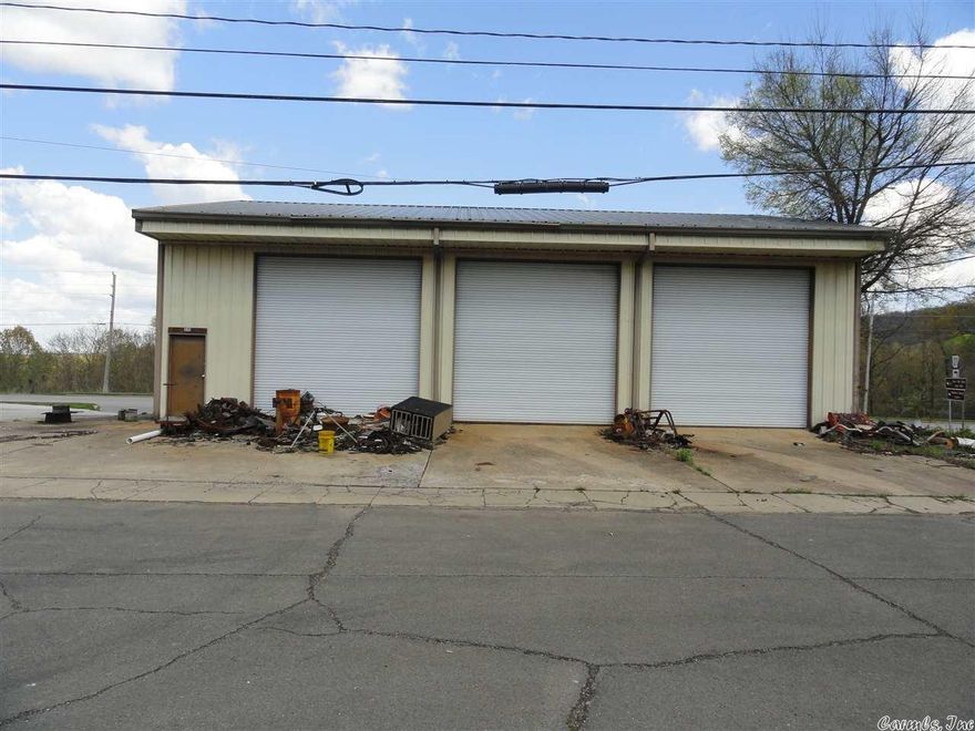 Ready to operate your own auto repair business with Hwy 65 frontage? Here it is. This location used to be an auto/diesel big truck repair shop/muffler service business. Building has 3 bays with 14’ doors to accommodate 18 wheelers. 40’x60’ metal shop building on cement slab, 10x10 office, men’s & women’s bathrooms, large storage area upstairs for storing parts. Some equipment/parts/machinery are negotiable for an additional price such as pipe bender, mufflers, exhaust pipes, seals, bearings, lift, etc.