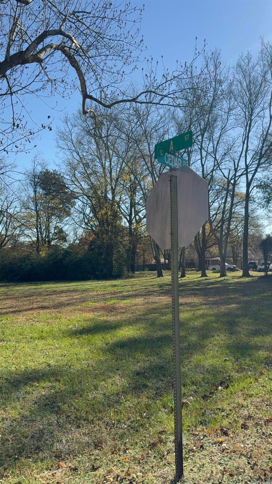 Beautiful Level Corner City Lot with Large Shady Trees to Build Your Dream Home. Property Located Near Everything. Call Listing Agent Direct. Note: Lot Size Disclosure Approximate Measuring encouraged.