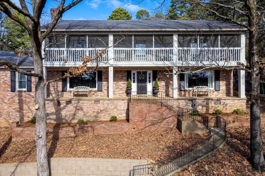 Pleasant Valley home securely tucked into pretty hillside with beautiful vista views of PV Country Club's "Back 9." Dreaming of warmer days? A pool awaits! Winter storms concerning? WHOLE HOUSE Generator is ready to go! This is an entertainer's home with a huge kitchen, formal dining, a wet bar and a layout with flawless guest-flow. Fabulous picture windows across the front of the home invite peaceful enjoyment. An upper screened porch is heaven-sent. Enjoy 4 spacious bedrooms upstairs and two lovely bathrooms. And a bonus: downstairs bedroom with new bathroom, perfect for guests. Hardwoods and fresh neutral paint throughout most/newer carpet in two bedrooms. Enjoy pleasant living in Pleasant Valley!