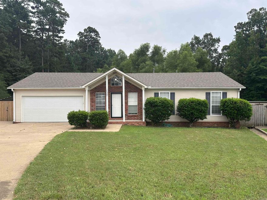 Lots of updates on this cute home tucked into a cul de sac in the Bryant school district. Large, level lot with double gate and additional covered parking in the rear.  New roof, deck, paint, and flooring throughout. Schedule your showing on this one today!