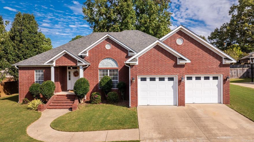 Location is key for this home right in the heart of Greenbrier with easy access to everything and in a sought after neighborhood. This low maintenance home has hardwood flooring and tile throughout with fresh paint and updated kitchen and laundry room. The kitchen features a bar with seating, quartz countertops with new sink and faucet and plenty of countertop workspace. The laundry room is spacious with quartz countertops, abundant cabinets, a sink and shares the half bath. Another great feature is oversize 2 car garage with side entry door and fabulous stairway with easy access for storage without pull down. Split floor plan, large primary bedroom with 2 closets and walk in shower. Nice manicured yard with a fully fenced backyard.  ROOF 2021.