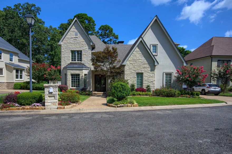 A home you will want to call your own! A welcoming foyer greets you as you enter this amazing home at 119 Seven Oaks Ct in the exclusive cul-de-sac of Seven Oaks, in Hot Springs, Ar.  Step into an open concept area to a lovely Great Room, with living area, breakfast area, and modern, updated kitchen. To the back of the living area is a sunroom leading to the unique inground blue/salt pool and expansive patio, with exceptional outdoor entertainment area, granite tabletops, perfect for social and family gatherings. A fire-pit, built in outdoor grill/separate smoker. Private and peaceful green space area behind pool. Inside home- Office next to kitchen could be used for a formal dining room. Downstairs, large Master-en-Suite BR -Upstairs - 3BR, 2BA, Den, large Bonus Room for Rec or  Media. Perfect size, beautiful low maintenance yard and beautiful landscaping. Home is in close proximity to downtown, Oaklawn, Lakeside School District. Come see this  magnificent home for yourself.