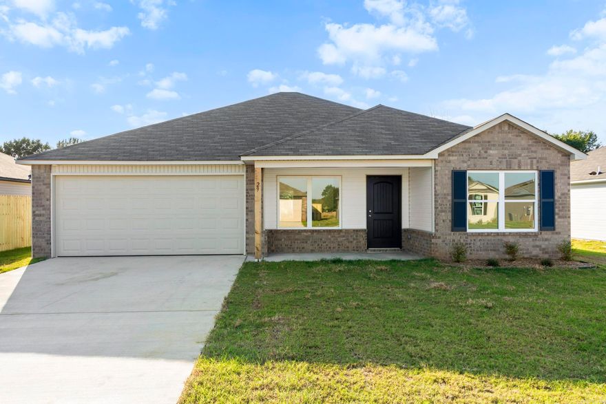 The Carnegie II plan is a gorgeous 4-bedroom plan you should check out today. Bedroom 4 is set to the front of the home, which makes it perfect for use as a bedroom or office or craft room or more! The Master Bedroom is set to the rear of the home for more privacy! Come tour it!  Thoughtful upgrades included in this home: 14'x7' uncovered patio, soaker tub/shower combo in Master Bath, plumbing faucet upgrade 2, 8" deep Kitchen sink, 16" laminate bar top in Kitchen, Luxury Vinyl Plank flooring in wet areas and Living Room and adjacent hallways, raised ceilings in Living Areas per municipal requirements, fiberglass exterior doors, Cheyenne style doors, baseboards level 2, LED disk lights in Living Room, full sod, stainless steel appliance package.     $50 initial assessment due at closing.  *** AGENTS, SEE SHOWING REMARKS OR AGENT REMARKS FOR VERY IMPORTANT INFORMATION. ***  THIS HOME IS SCHEDULED TO BE COMPLETE IN EARLY SEPTEMBER.