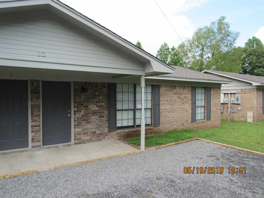 Updated duplex with newer paint, flooring, fixtures, and appliances. Comes with range/oven, microwave, & refrigerator, 2 inch blinds throughout, separate washer & dryer hook-ups, all electric, lawn care provided.