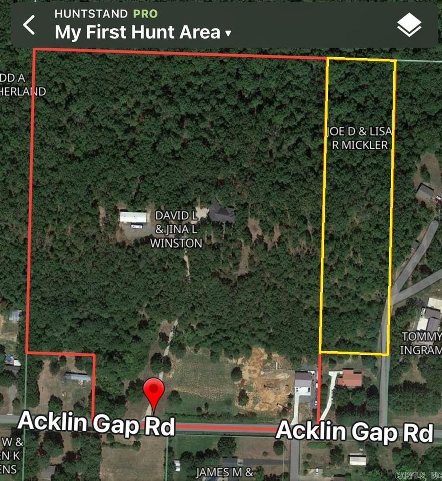 Fully wooded acreage.  Great building site close to Conway.