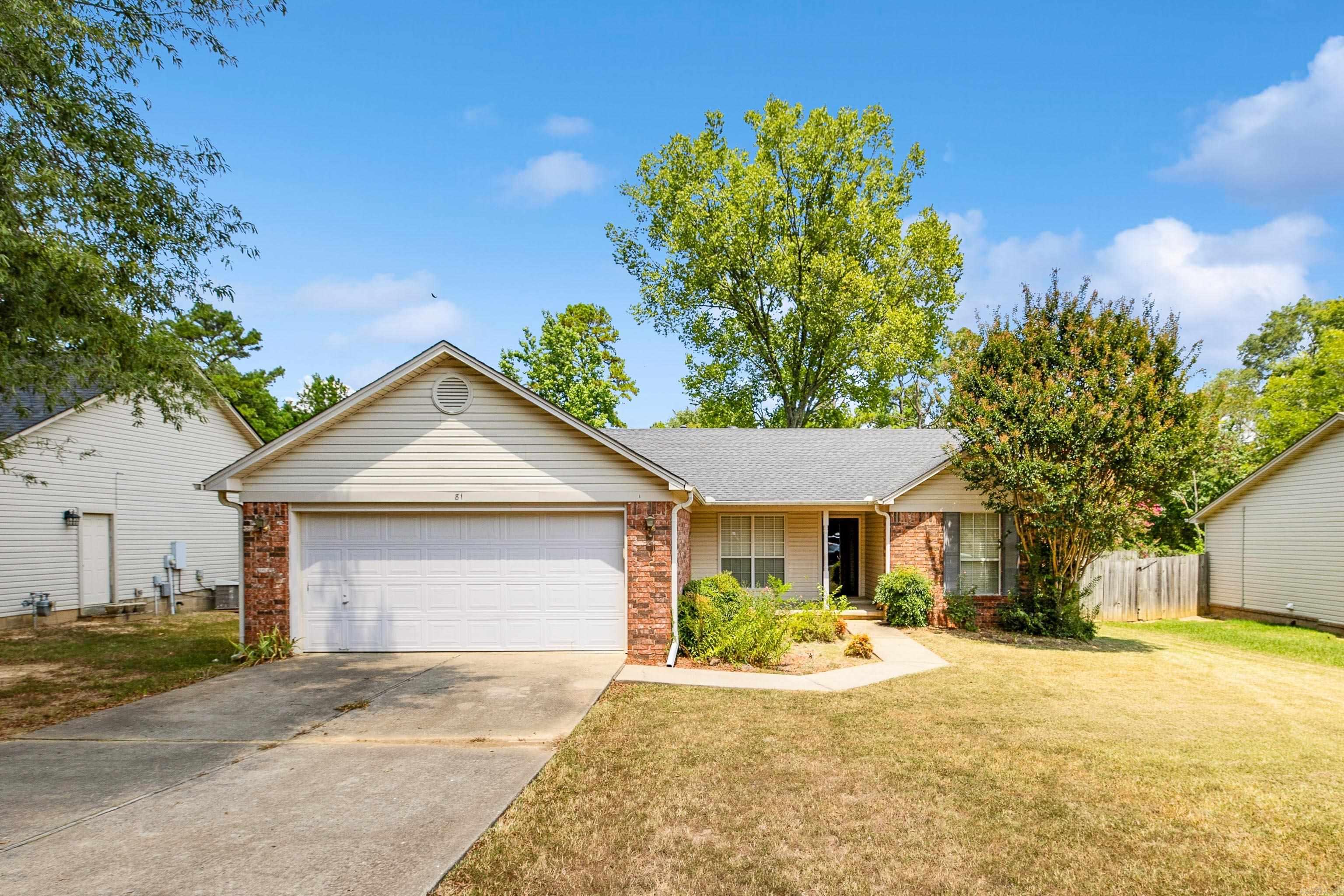 This charming 3 bedroom, 2 bath home in Maumelle is move-in ready and in great condition. Featuring a functional, open layout with plenty of natural light, it offers both comfort and style. The roof is only 5 years old, giving peace of mind for years to come. Enjoy a spacious kitchen, comfortable bedrooms, and a cozy living area perfect for relaxing or entertaining. Conveniently located near shopping, dining, and schoolsāthis one is ready to be your next home!