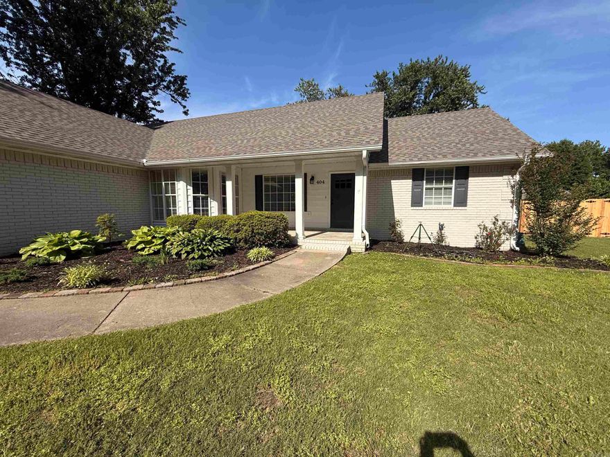Beautiful 3BR, 2BA ranch-style home located in an established neighborhood near the library and senior center. Offering 2,204± SF on 0.35± acres, this move-in ready home features excellent curb appeal, mature trees, tasteful landscaping, fenced backyard, and a charming tire swing. Interior highlights include a spacious eat-in kitchen, formal dining room, comfortable sunroom, large primary suite, generous closet space, recently remodeled bath, and central heat and air. Brand new roof and well-maintained throughout. Built in 1995 and ready for its next owner to enjoy. Convenient central location with timeless appeal. SF acquired from seller, it includes headed and cooled sunroom. Sale is subject to owner confirmation. Property is being sold as a standard transaction and is not bank-owned or a short sale. Please contact agent for additional terms and conditions for auction.