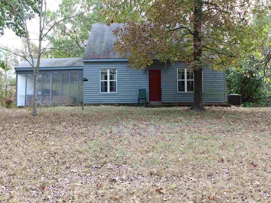 Needs a little TLC to make perfect country cottage, room layout could make this home a 4 bedroom. Very private on 3.6 acres.  This home will qualify for Rural Development loan.