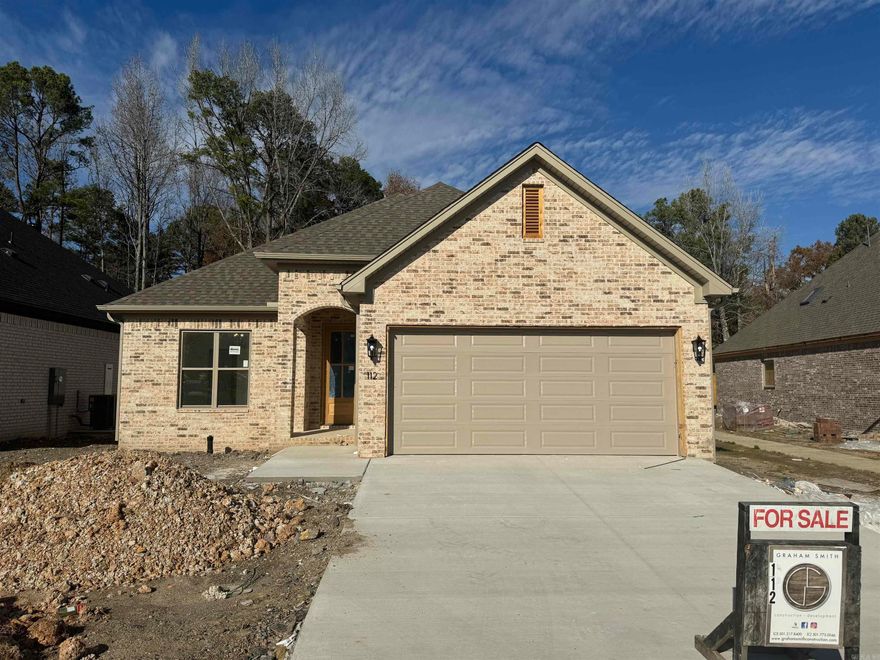 Located in West Little Rock's newest destination for luxury homes!  Open concept, custom cabinetry and plenty of storage in your chef's kitchen! A spa like oasis in your owner's suite with his and her sinks equipped with a soaking tub and spacious walk-in shower. Enjoy a relaxing evening on your covered patio and rest easy knowing you will never have to mow again! Home to be completed early January 2024. Give us a call for additional information and details.