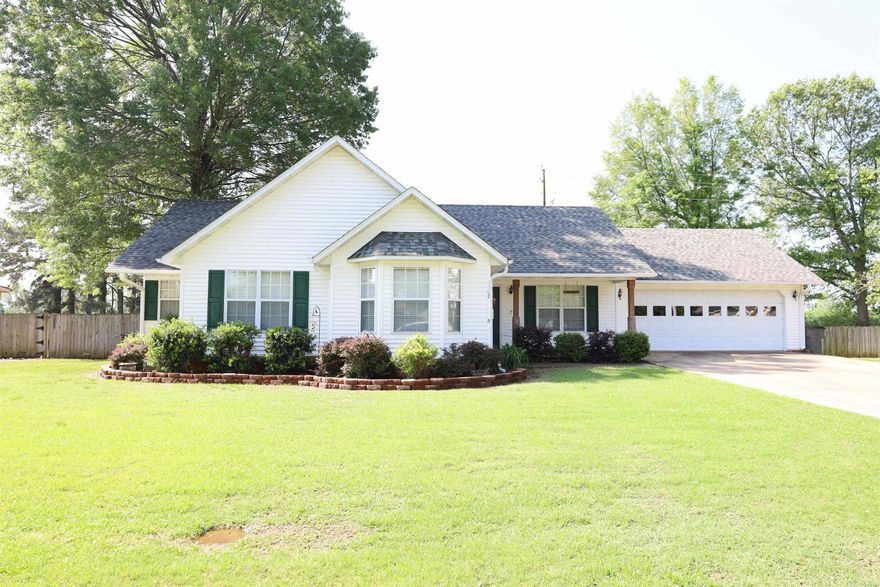 Discover the perfect blend of comfort and convenience at 3302 Willow Lane in Paragould, AR! This delightful home sits on a spacious .32 acre lot and features 3 bedrooms, 2 bathrooms, and 1754 sq ft of living space. Enjoy the fresh air from the covered front porch, surrounded by beautiful landscaping, or unwind in the private, fully fenced backyard—ideal for relaxation and entertainment. Additional highlights include a 2-car garage and newer roof and HVAC system, adding value and peace of mind. The fridge, washer, and dryer are included, making this property move-in ready for its new owners. Don't wait! Call today to schedule a showing and experience all that 3302 Willow Lane has to offer. Your dream home awaits!