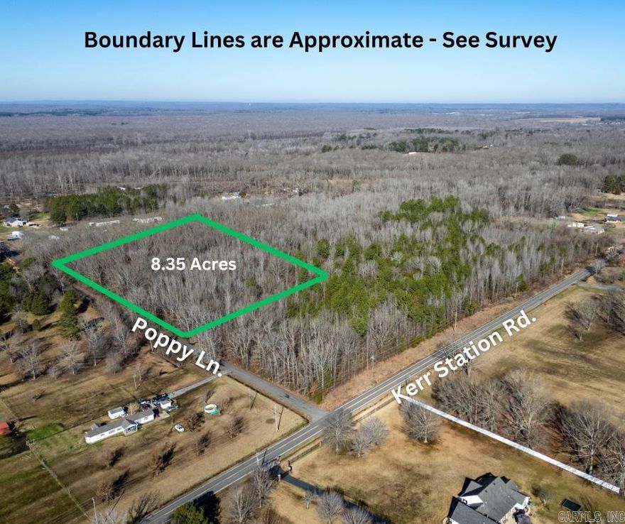 Seeking a Country but Convenient Lot to Build Upon?  Look no further!  The Kerr Station Road area continues to grow in popularity and convenience.  This wooded lot has already had a Survey and Perc evaluations by a Designated Representative too.  Do not wait to buy and prepare to build!  Check this place out! TRACT 1 IS FOR SALE.  Approx 8.35 Acres.  This was part of a larger Parcel (001-11585-000) but is being subdivided now by the Seller.  SEE AGENT REMARKS.