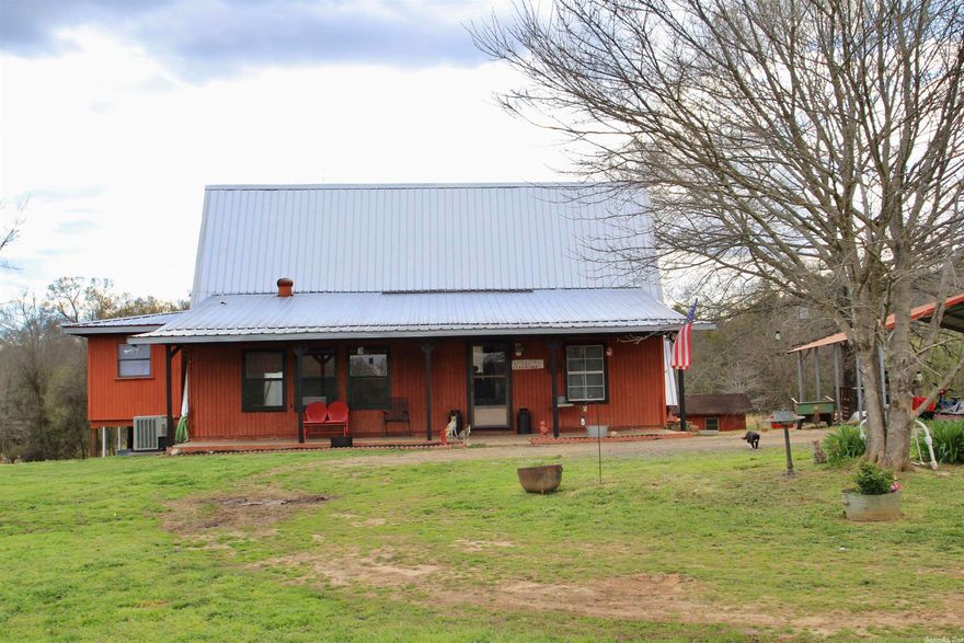 If you're looking to move to a more rural location where there's room to grow a garden, have some chickens, and let the dogs and the kiddos run and play, this just might be the place!  Charming A-frame on five usable acres.  Large deck for grilling or just enjoying bird song in the morning.  Fenced garden area.  Detached workshop.  Updated kitchen & guest bath, added bedroom, added master bath and updated laundry.  Metal roof less than 2 yrs old, HVAC approx 5 yrs old.  To be sold as-is. [SEE AGENT REMARKS]