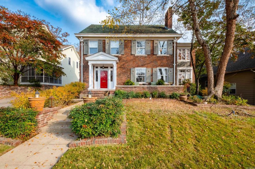A Hillcrest treasure on the National Register of Historic Places, this Colonial Revival home welcomes you with gracious proportions and timeless character. Generous rooms with an easy, inviting flow make it ideal for both everyday living and memorable entertaining. At its heart lies a beautifully renovated kitchen featuring all-new cabinetry, quartz countertops, a central island, and a cheerful breakfast room. Warm hardwoods run throughout, complemented by four fireplaces and beautifully preserved Art Deco baths. With 4 bedrooms and 2.5 baths plus a third-floor theater room, there’s space for every need. A one-car garage, along with a versatile 300-sq-ft studio, completes this rare and charming house.   AGENTS - See remarks