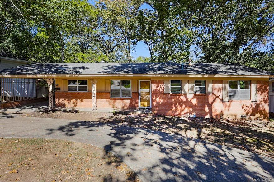 Investors take a look!  Freshly painted one level, all brick home with hardwood flooring.  Three nice sized bedrooms/ 1.5 baths.  Eat in kitchen with granite countertops, breakfast bar and new appliances.  Large family room and laundry room.  Large, fenced backyard.  One car carport.  Property to be sold as is but inspections welcome.